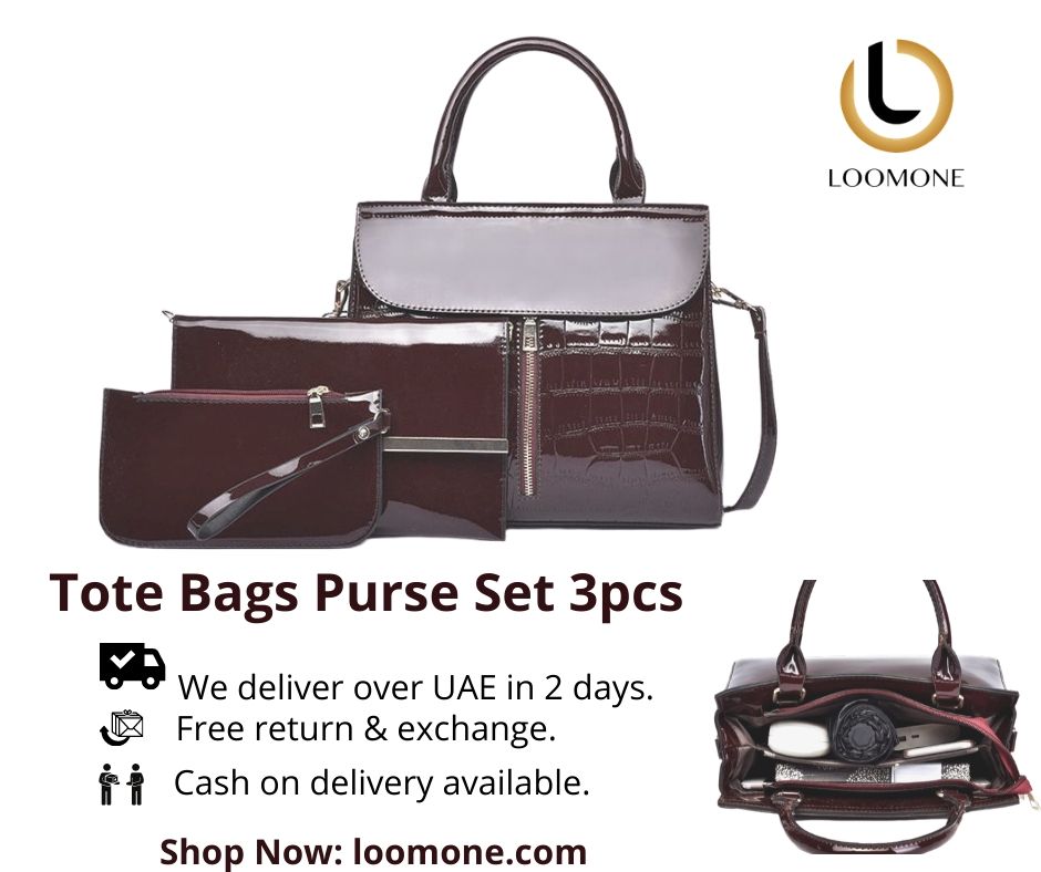 Loomonecom's tweet photo. Tote Bags Purse Set 3 pcs 
Purses for first impressions.
Shop Now: https://t.co/KnTjQKzxLJ

#Handbag #Loomone #Shopping #Fashion #onlineshopping #designer #women #Dubai #UAE #style #classy #trend #offer https://t.co/Wf3BLjZZqb
