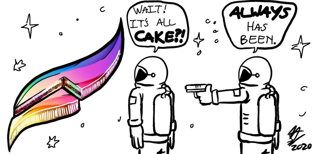 “WAIT IT’S ALL CAKE?!” “Always has been.”
@Procreate #procreateart #ArtistOnTwitter #comic #memes @MemeCenter @mrcurtsie #dankmemes @dankmemerbot @dankmemesreddit @DankMemePlug