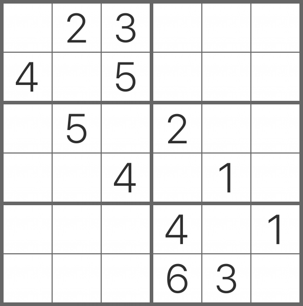 Sudoku 6x6 - Easy 