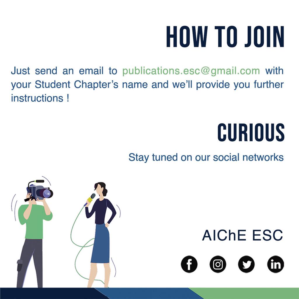 aiche_esc's tweet photo. *ESC “Show-and-Tell” Video Challenge*

🌎 The ESC “Show-and-Tell” Video Challenge provides AIChE Student Chapters worldwide to share what makes them unique 

🎥 Participants should produce a short video focusing on one or a few interesting aspects of their Student Chapter. https://t.co/fEuuIC3S1m