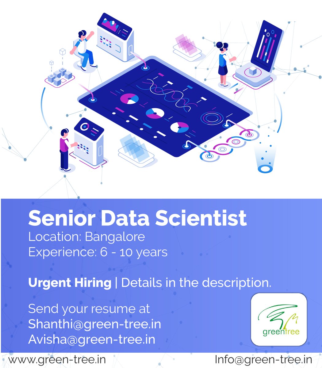 GreentreeLtd's tweet photo. #HiringNow
Senior Data Scientist | Urgent Hiring
 #Bangalore

📢 Like
✅ Share
♻️
 Refer a friend

#Python  #pythondeveloper #timeseries #textanalytics  #datascience #datasciencejobs #machinelearning #dataanalytics #hiring #vacancy #recruitmentconsultants #hrmanager #matlabs https://t.co/8ID8WVnHjT