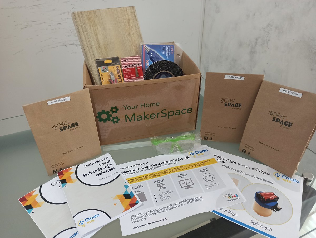 As an educator my mission is to make Innovative education accessible to every child in Sri-Lanka! We are proud of launch the IgniterSpace CreatoKit DIY Engineering Kit in SINHALA medium today! More languages coming soon! Creative education should be democratic to all!