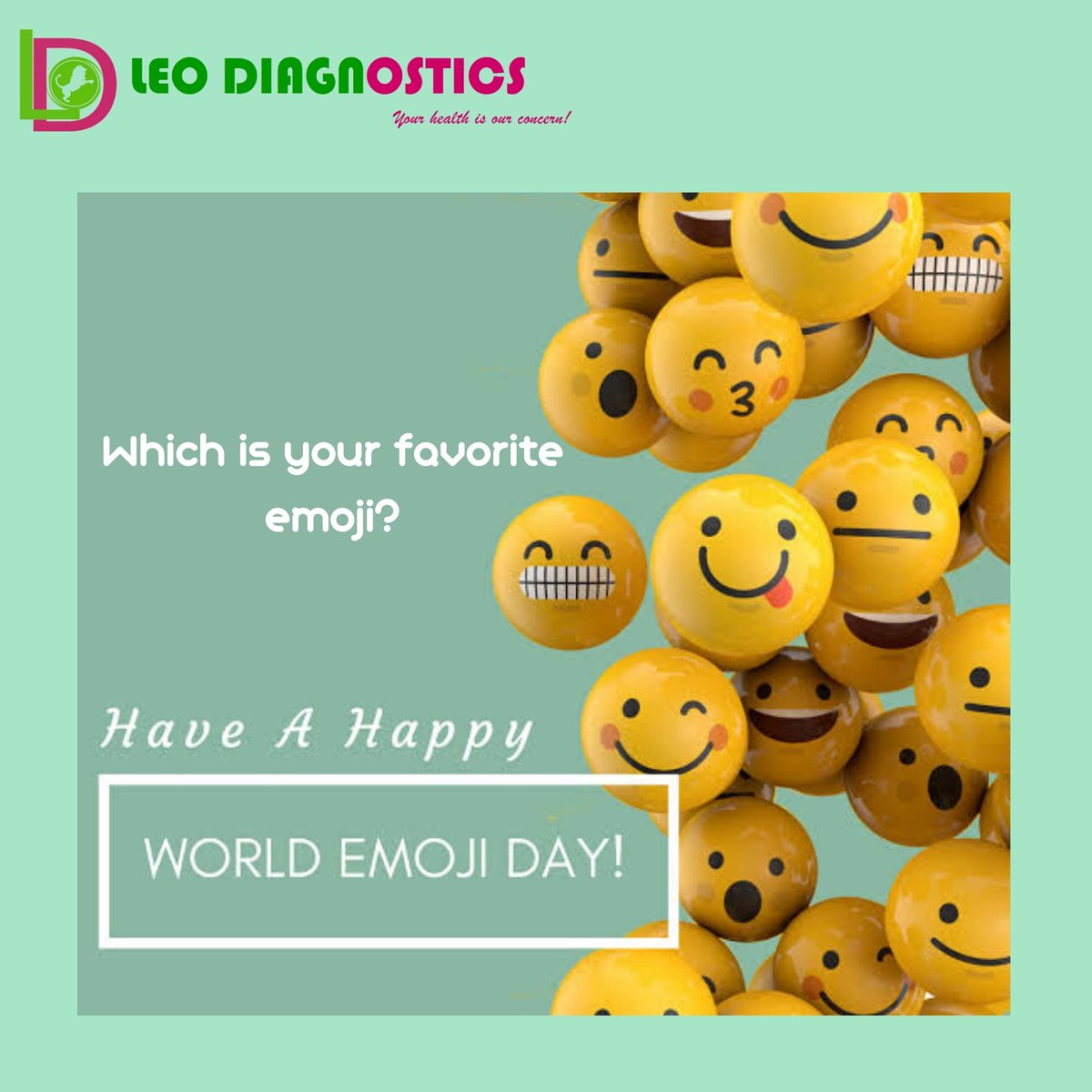 LeoDiagnostics's tweet photo. #emojiday #expressfeeling #stayhappy #keepclamandsmile #smileforhealthylife #healthylifetip #tipstobehappy #enjoyyourlife❤️ #facecorona #defendcorona #fightbackcoronavirus #punekar #wakad #hinjewadi_pune #Pune #Emoji https://t.co/u5IUYCHhqT