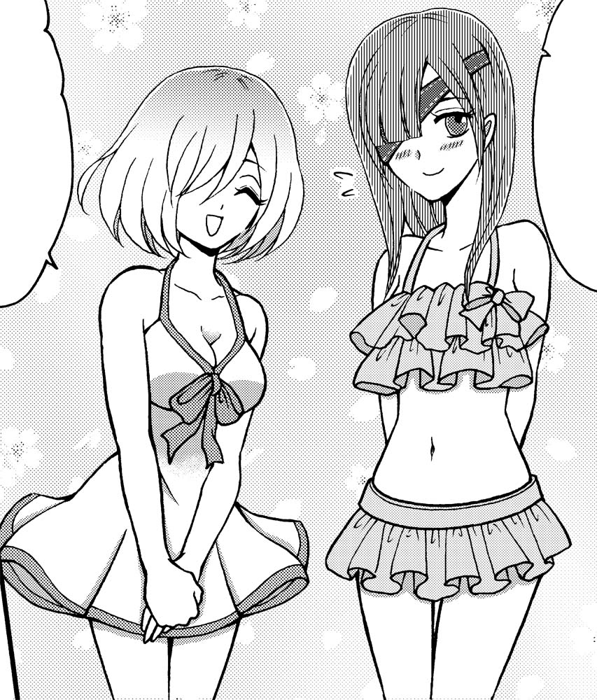 もうすぐ暑い夏がやってくるということでマシュとオフェリアさんの水着姿

現在の進捗です #FGO 