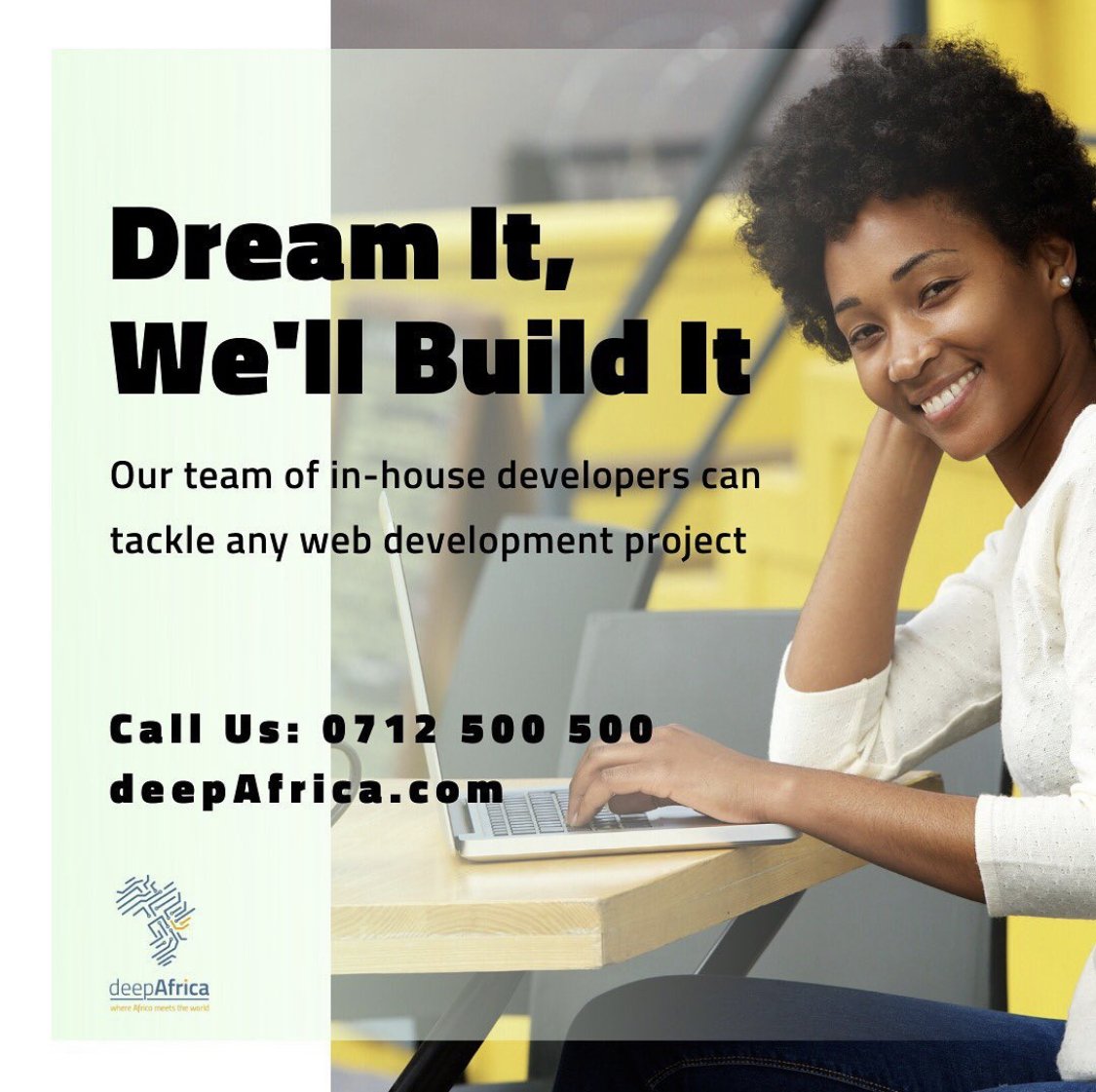 deepAfricaWorld's tweet photo. Your dream website is a phone call away! #deepAfrica #webdesign #Geonta https://t.co/IBxs4mvvl5