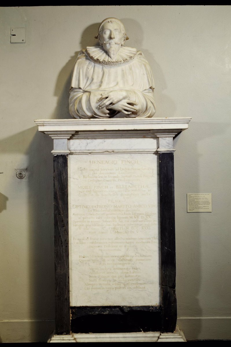 The  @V_and_A also took the half-length effigy to Heneage Finch, and the marble monument to Emily Georgiana, Lady Winchilsea, which was carved in Rome in 1850 by Lawrence MacDonald.6/7