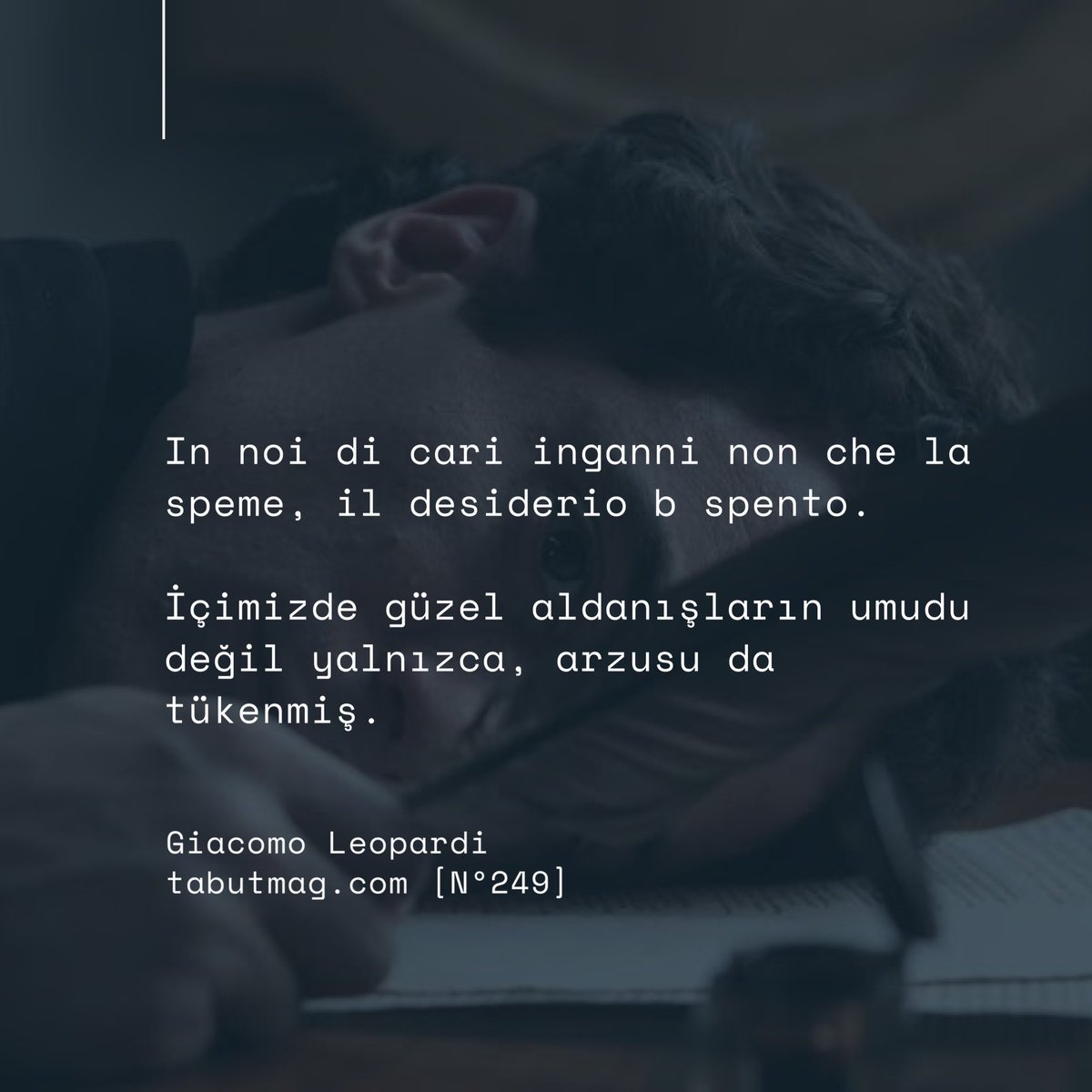 #GiacomoLeopardi
(Proust, Samuel Beckett)