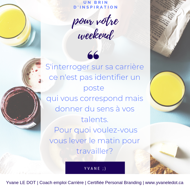 yvaneledot's tweet photo. S'interroger sur sa #carrière ce n'est pas identifier un poste qui vous correspond mais #donner du #sens à vos #talents.
Pour quoi voulez-vous vous lever le matin pour travailler?
#personalbranding #why #vision https://t.co/dV1gR8i8EO