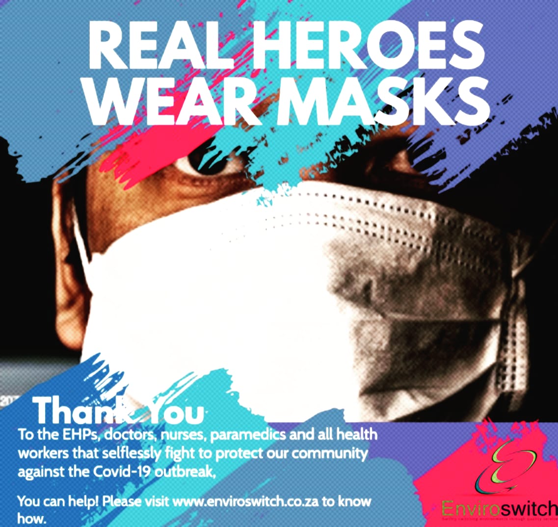 EnviroswitchSA's tweet photo. #informationfriday
When you wear your mask you protect yourself and those around you by minimizing the rate of spread of COVID-19.
#wearyourmask it is now mandatory.
#Keepsafe #takecare #preventionisbetterthancure #swiftlyswitchingenvironmentsthroughqualityservice https://t.co/lUvRSdfijX