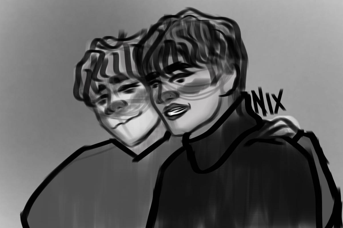 Bxng_Chxn97's tweet photo. ffs
now im in trouble cause i decided to draw minho and chan instead of making music
my boss is asking for what i got so far
im about to send him this and see what he says https://t.co/vnQTSR0fSK