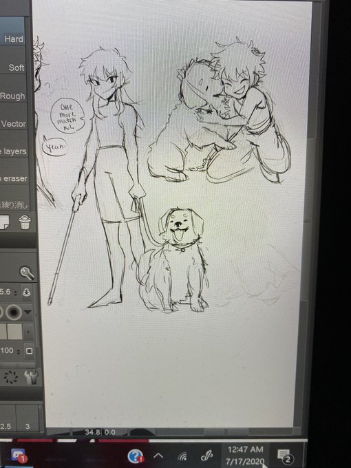 [HXH] blind!killua sketches. He's also a boxer- 