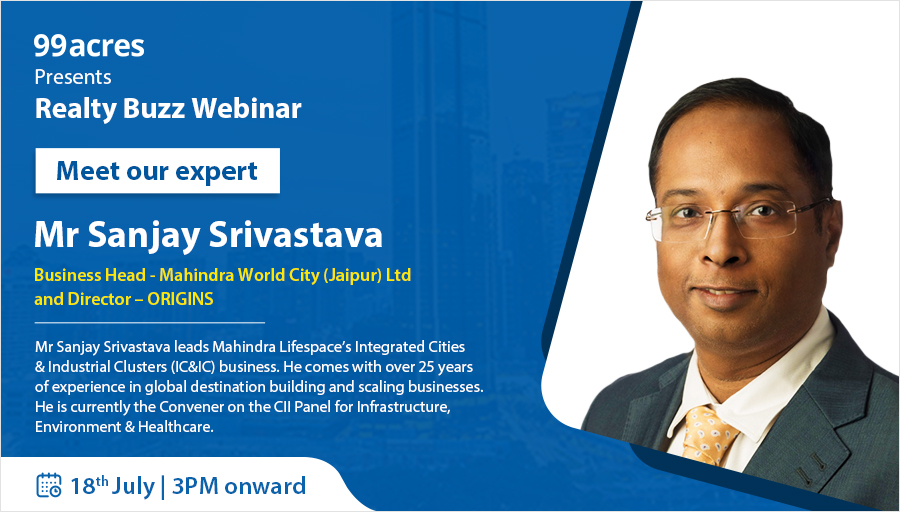99acresIndia's tweet photo. 99acres Realty Buzz Webinar | Register now on https://t.co/1RtU8uXZb8 to join us on 18th July at 3 PM to explore the future of commercial #RealEstate in #India post #COVID19 crisis.
Know our Esteemed Panelists: @Mah_WorldCity @puravankara @Sanjay_Sriv https://t.co/iTedTlfyD8