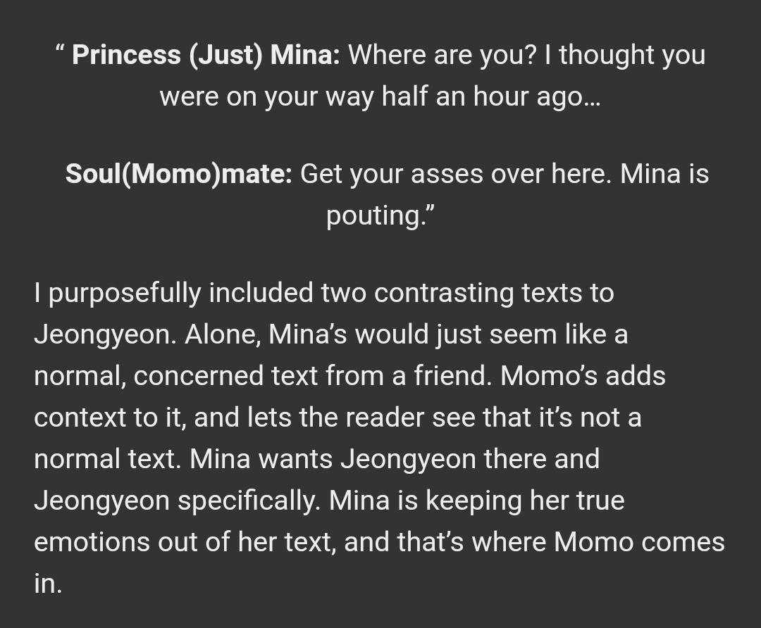 dubutheeagle's tweet photo. .@twicesboifriend's brain = BIG BRAIN ENERGY with the subtle details put into this fic. i love and appreciate it so much. #MidnightStranger https://t.co/REtz0xeoTP