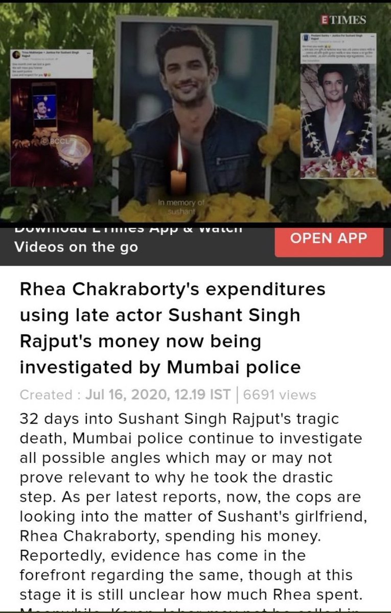 ApurvaU21's tweet photo. They have the audacity to close the case inspite of such Strong Evidences?

1.Rhea Chakraborty is using Sushant's credit card money.

2. Dipesh found with 22 Lakhs, claimed by SSR's bestfriend.

3. Sandeep received 10 crores before the death of Sushant.

#ImmediateCBIForSSR https://t.co/IywQPFVMGN