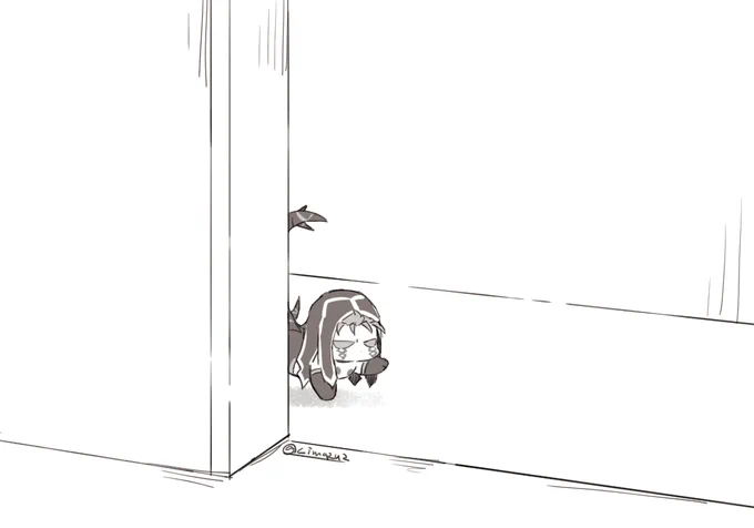 自分の事を狂王だと思ってるミニクーちゃんと、自分の事をミニクーちゃんだと思ってる狂王。
※ワニと猫のやつ 