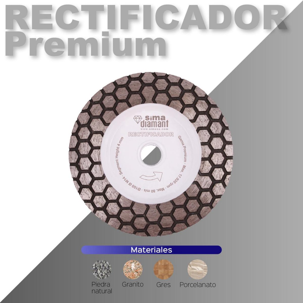 Nuevo disco Rectificador Premium de la gama SIMA DIAMANT.

✅ Plato de desbaste
✅ Disponible en 2 granos:
- 80/100 para acabados finos en cerámica.
- 60/70 para granito y piedra dura.

Contacta con nosotros:

📞 +34 958 490 410
📩 info@simasa.com

#SIMA #Maquinaria #Granada