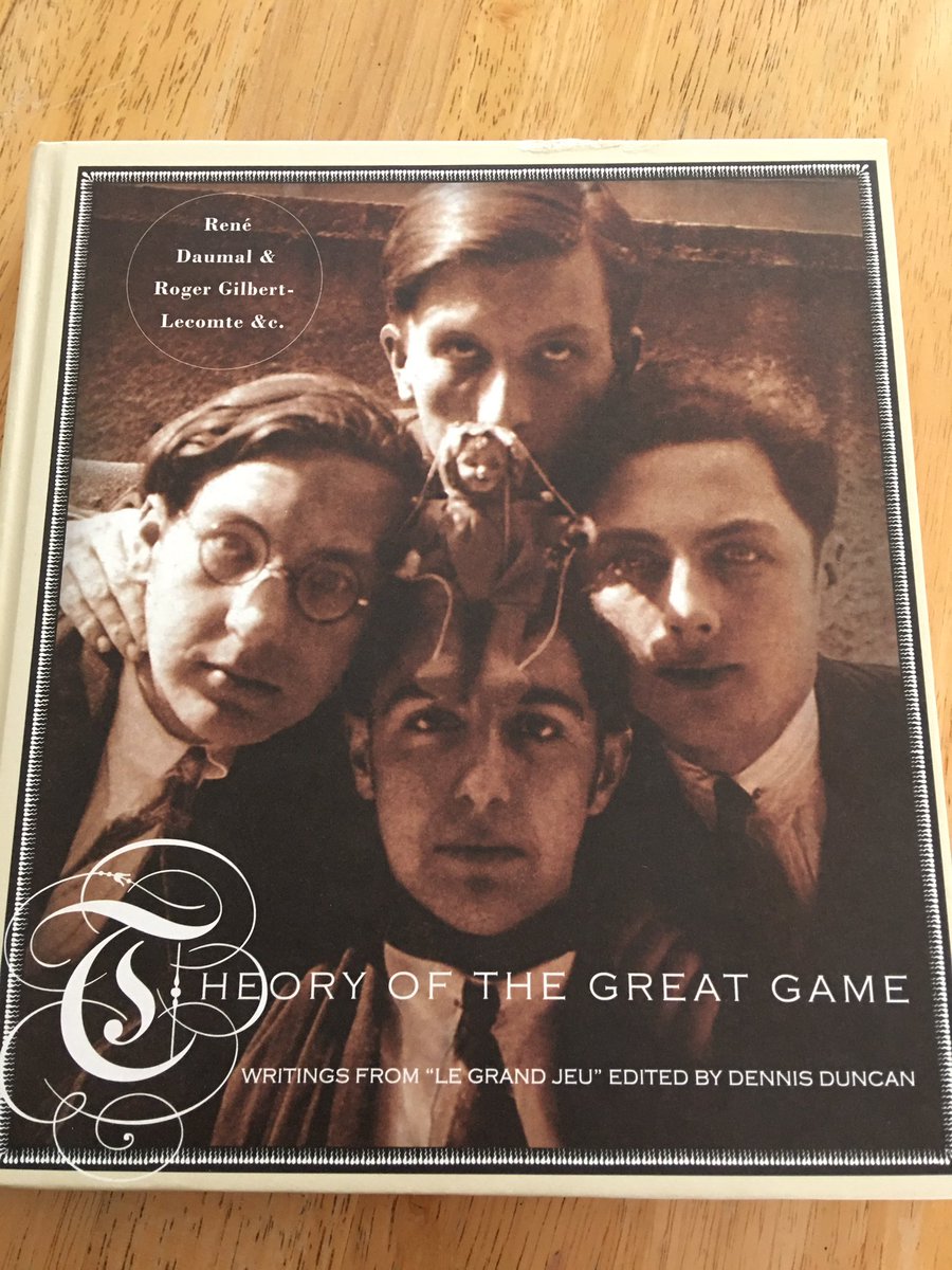 Some more marginal figures now, this time associated with the short-lived magazine Le Grand Jeu (1928-30). This handsome anthology brings together all four issues, including poems, tracts and artwork.