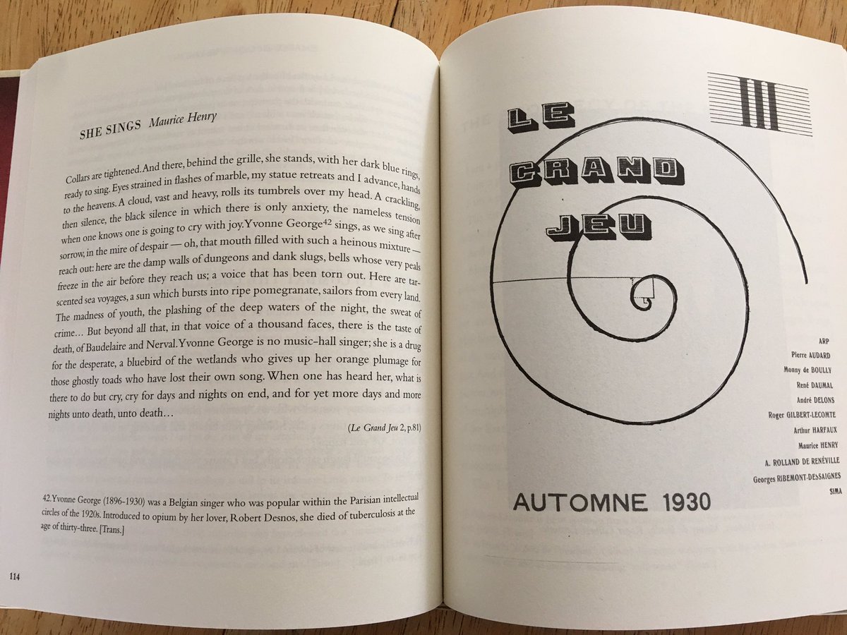 Some more marginal figures now, this time associated with the short-lived magazine Le Grand Jeu (1928-30). This handsome anthology brings together all four issues, including poems, tracts and artwork.