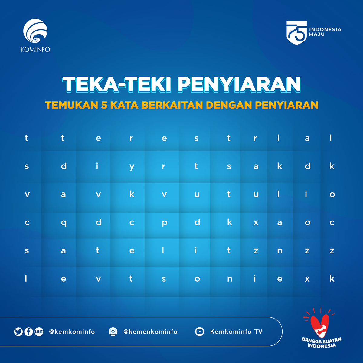 kemkomdigi's tweet photo. TGIF! Main kuis sama minfo lagi yuk. Ada hadiah uang digital untuk dua pemenang. Caranya like post ini, reply jawaban kamu, dan mention 3 teman kamu, ya.

Minfo tunggu jawabannya sampai hari Sabtu, 18 Juli 2020 pukul 23.59, ya! https://t.co/BEJMaVYZ5L