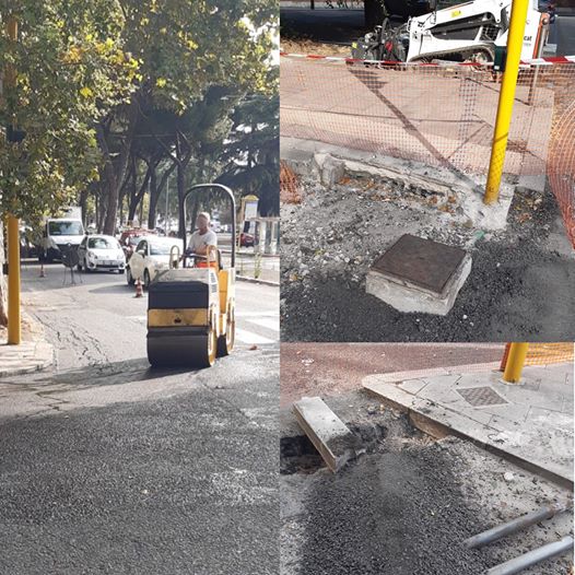 virginiaraggi's tweet photo. Su via Tiburtina, abbiamo dato il via ai lavori per la pista ciclabile che andrà da viale Regina Elena fino alla stazione ferroviaria Tiburtina. Stiamo completando le nuove pavimentazioni nel tratto compreso tra piazza delle Crociate e piazzale del Verano. https://t.co/HumvX8gz1w https://t.co/oCmlvRjqR9