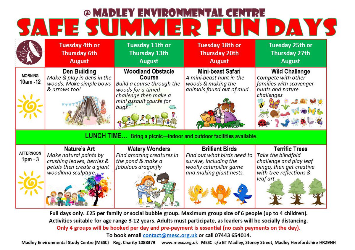 We are getting booked up fast!!,
4th and 6th August now fully booked
A few spaces left, will consider extra days