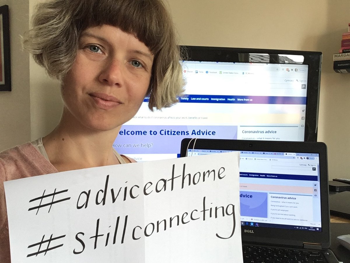 CAB_Norfolk's tweet photo. Andrea usually works as a Norwich Advice Coordinator
'Advising at @CAB_Norfolk helps me stay connected -- to know I am offering support to those who need it, even at this time of social distancing, allows me to feel a part of something bigger.'
#AdviceAtHome #StillConnecting https://t.co/cpxvLWqOZF