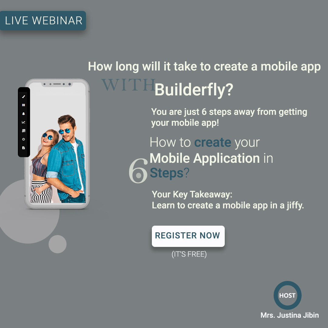 Builderfly's tweet photo. Builderfly understands the #importance of time for an #ecommerceowner and therefore provides the facility to create a #mobileapp in a few steps. Join our next #webinar for more.

https://t.co/tfCMU2rkOy

#9thwebinar @BuilderFly #ecommerceplatform #easysteps #createmobileapps https://t.co/VRe4QTA6nL