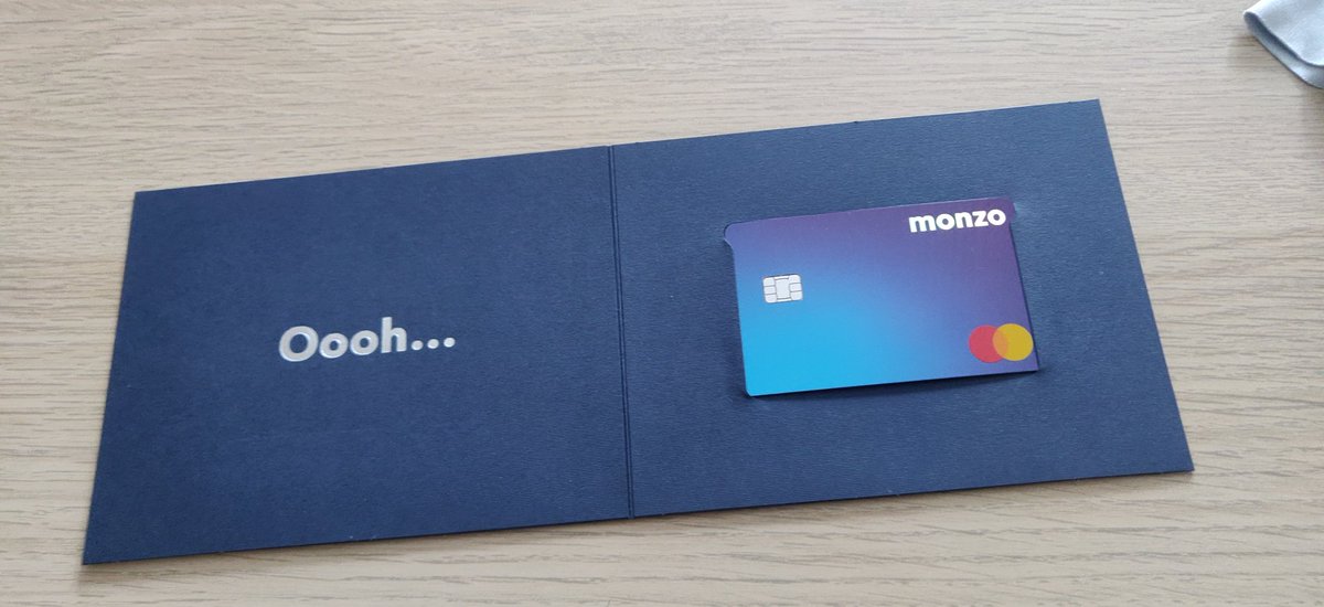 Antoinedroid's tweet photo. Ok, I subscribed to @monzo Plus yesterday morning, and I already received the card.
Wooow, that was quick. And the card is pretty!
(I think the same holographic effect, but with the Monzorange can be 😍)
#MonzoPlus https://t.co/9uot8cwXLe