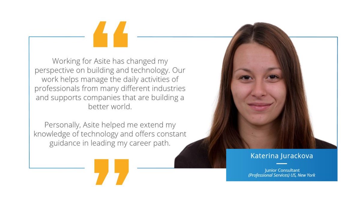 We asked some of the team what it’s like to work at Asite. Read their responses below. #WorkingAtAsite