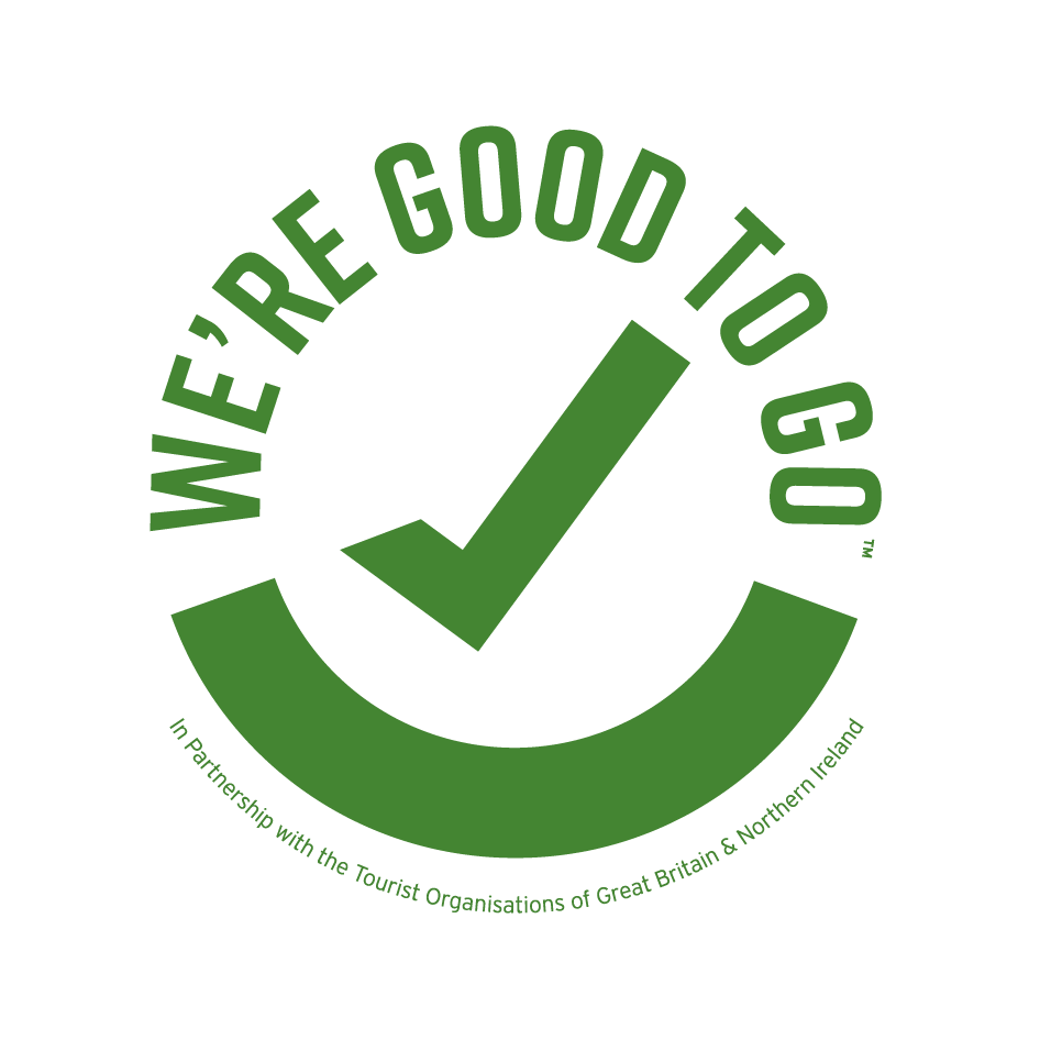 We're proud to have been awarded the ‘We’re Good To Go’ industry standard across the majority of our hotels. We're adhering to Government and public health guidance, carried out COVID-19 risk assessments and put new processes in place, keeping our customers safe across our sites.