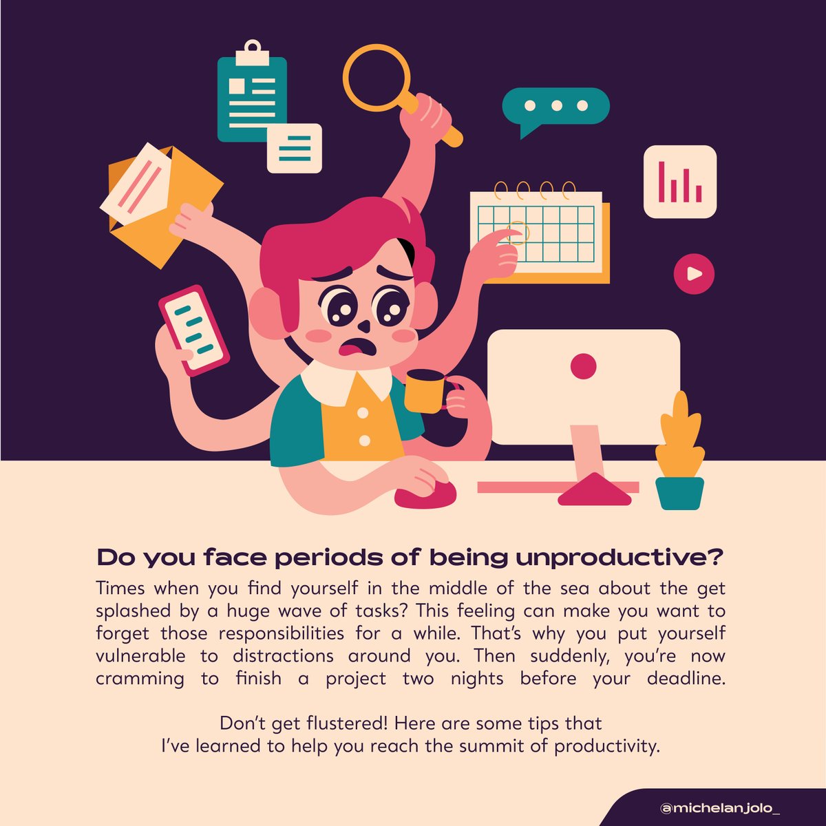 Michelanjolo_'s tweet image. Finding yourself unmotivated to work? Here’s a thread of nifty steps that will help keep your fuel running!  ✨🔥