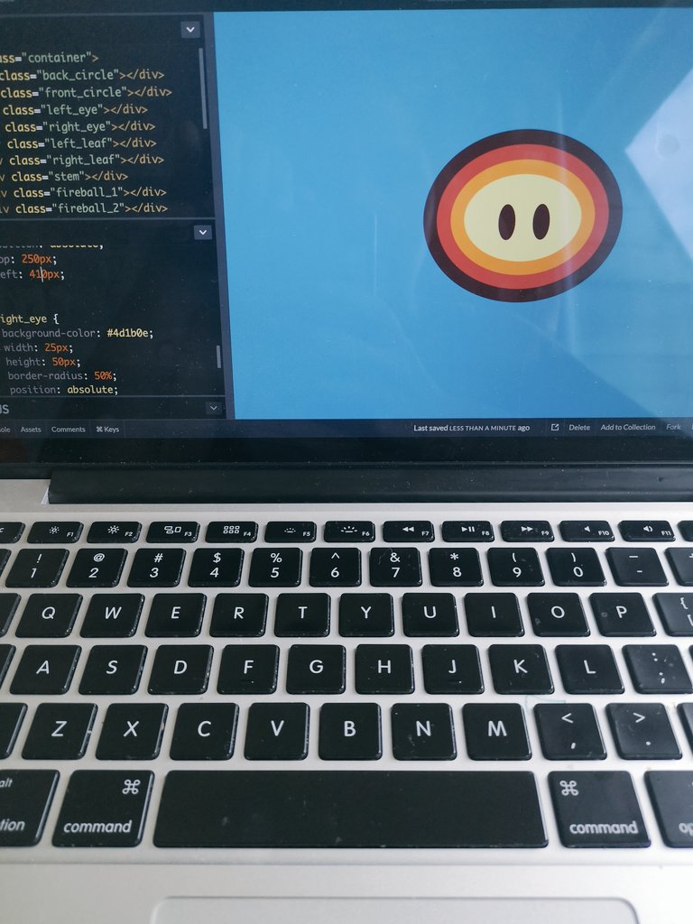 MichellleBrenda's tweet photo. Working on a new #CSSDrawing any guesses what I'm making? #CodePen #CodeNewbie #WomenWhoCode https://t.co/pFSAoNLY33