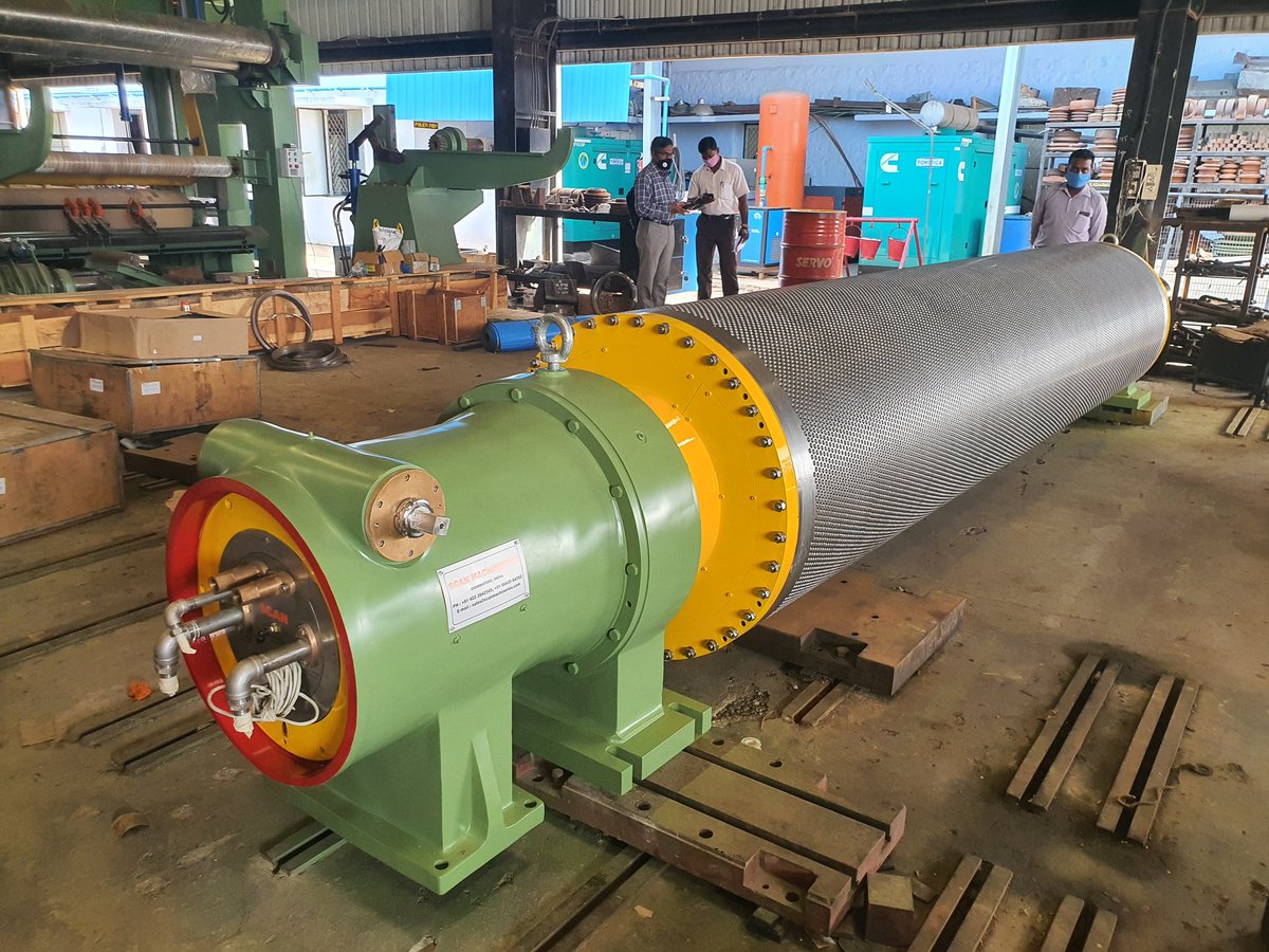 ScanMachineries's tweet image. Scan Machineries Suction Roll ready for dispatch for one of the leading paper mills in the world.
.
#suctionroll #couchroll #paper #papermachine #pulp #water #dewatering #papermachinery #papermill #suction #press #suctionbox #seals #showers #housing  #pressroll #forming #design