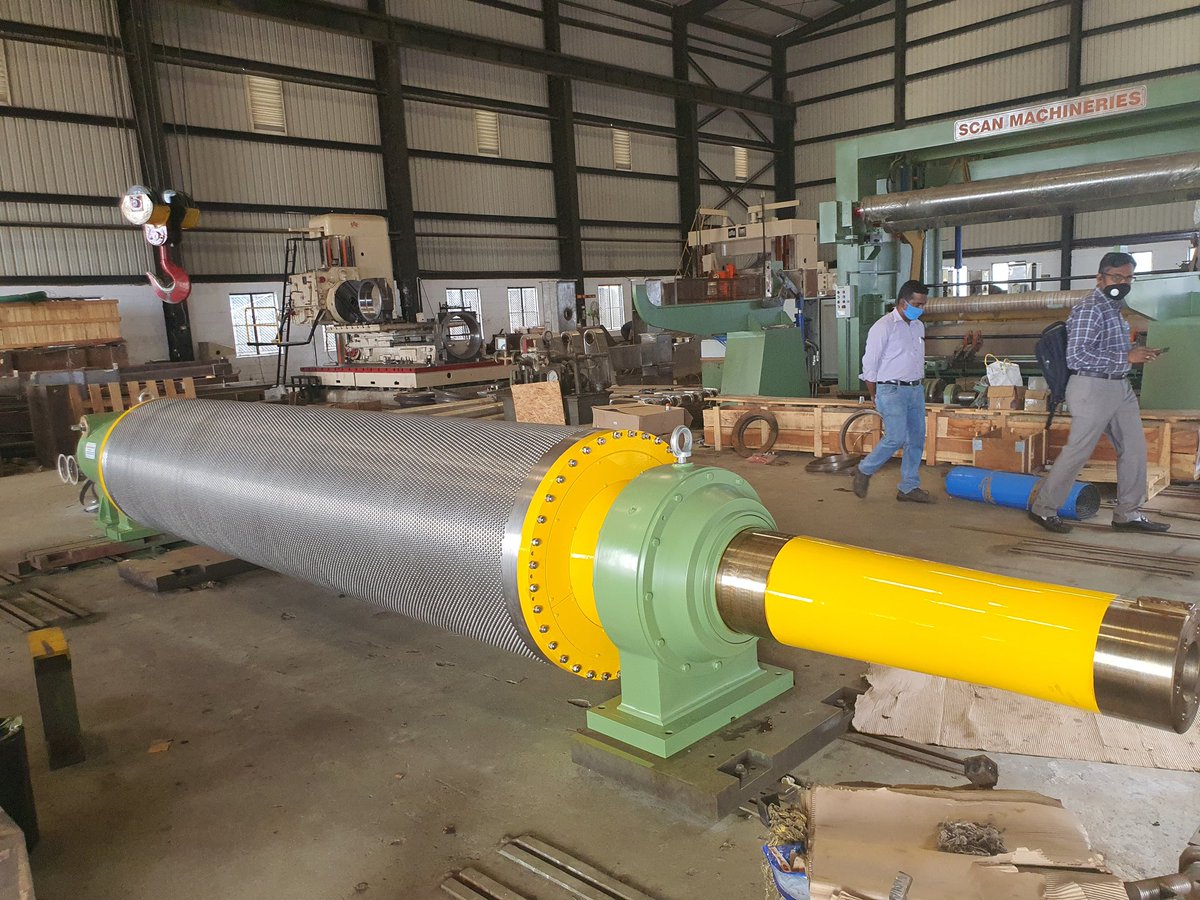 ScanMachineries's tweet image. Scan Machineries Suction Roll ready for dispatch for one of the leading paper mills in the world.
.
#suctionroll #couchroll #paper #papermachine #pulp #water #dewatering #papermachinery #papermill #suction #press #suctionbox #seals #showers #housing  #pressroll #forming #design