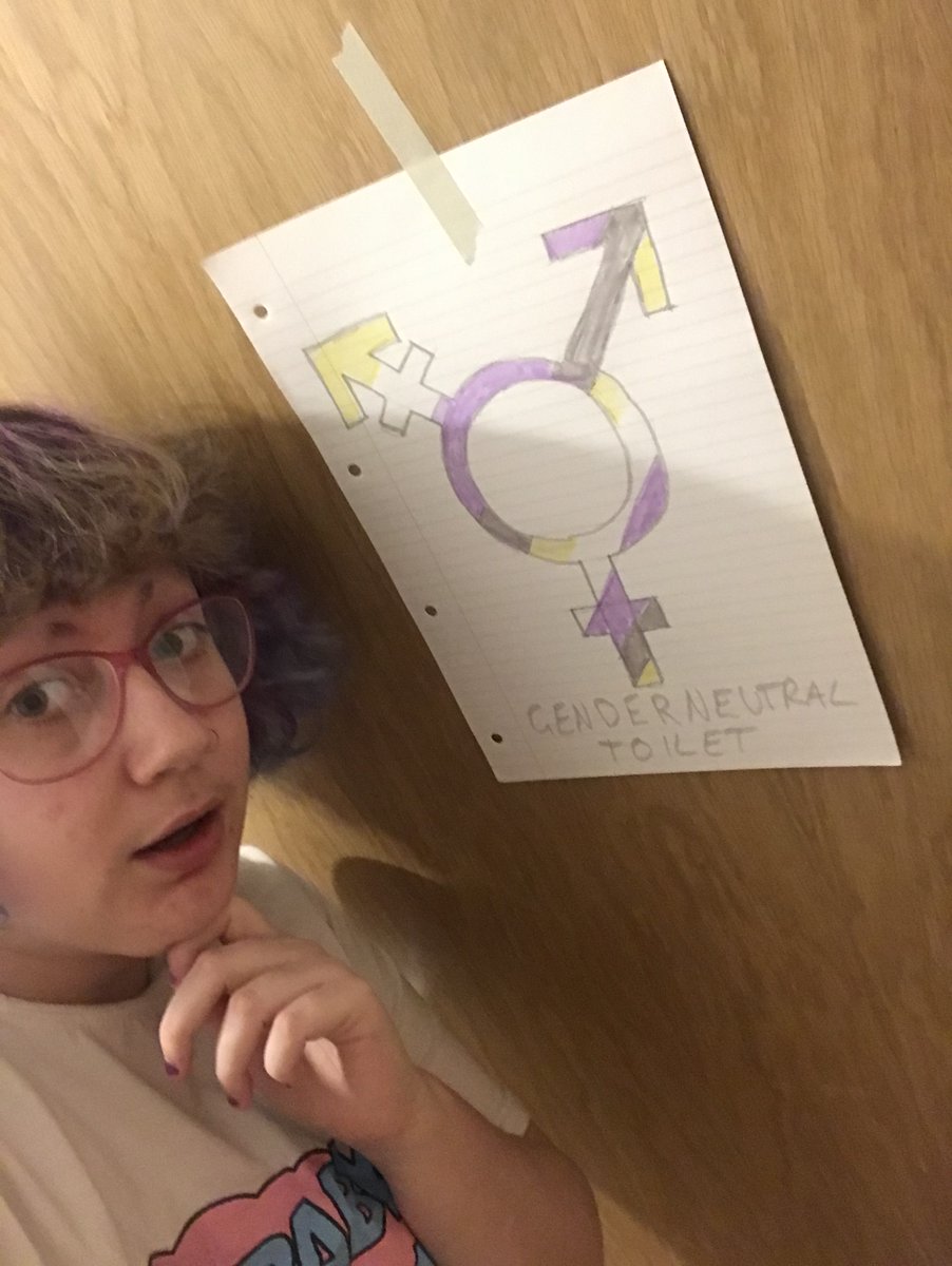 Can’t believe I’m forced to use a #genderneutralbathroom whilst in quarantine!!! Oh wait 🤔🤔🤔 #free2pee #lockdownloos #nonbinaryawarenessweek <a href="/OfficialUoM/">The University of Manchester</a> <a href="/UoMEandD/">Equality & Diversity</a> <a href="/UoMLGBT/">UoM LGBT Network</a>
