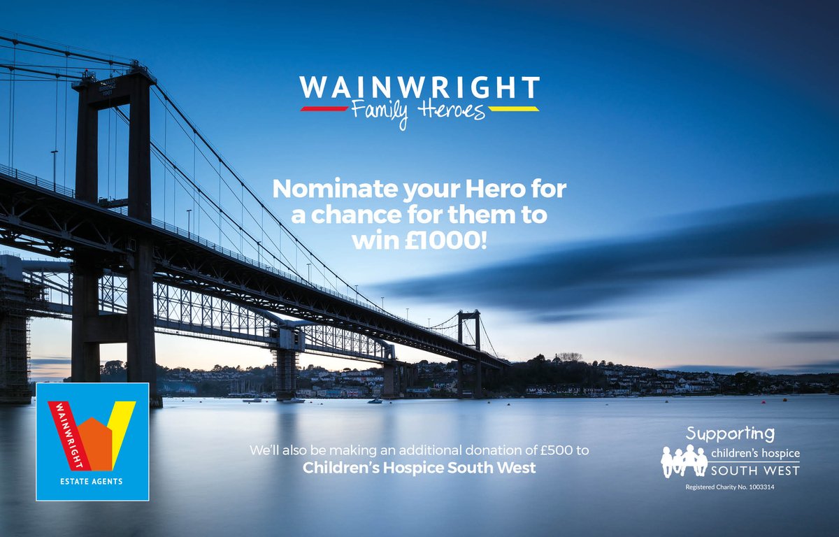 wainwright_ea's tweet photo. Choose your local hero by nominating somebody you feel has gone above and beyond during this Covid 19 pandemic. The winner will receive £1000 and we will also be making an additional £500 donation to @CHSW 
Head over to our Facebook page for the nomination criteria. https://t.co/O1haiaua7U
