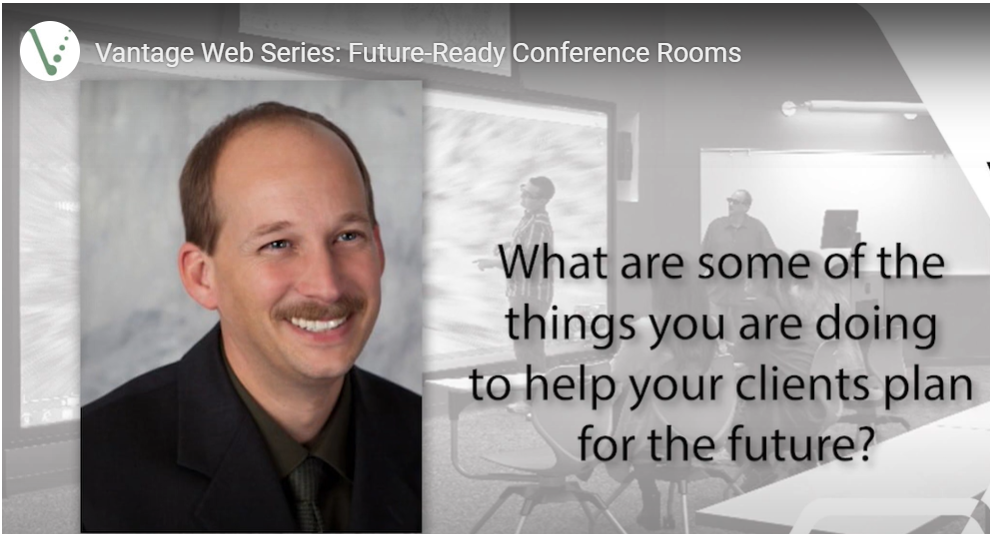 VantageTCG's tweet photo. Is your #conference room ready for the #future? Associate Principal &amp; Director of New and Emerging Technologies at Vantage, Mike Dannenberg (@mddcon), discusses how to help participants have a great #audio &amp; #video experience. https://t.co/IQWmDChaoS https://t.co/jXzBBcI1xM