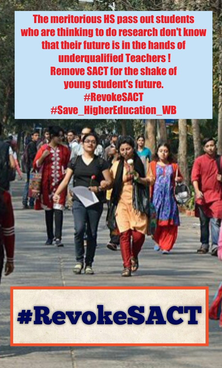 I_m_bipsy's tweet image. There is no future if ineligible SACT  teaches them. Don't kill their dreams! 
#RevokeSACT #Save_HigherEducation_WB 
@itspcofficial @DrRPNishank @HRDMinistry @SuPriyoBabul @adhirrcinc @jdhankhar1 @PMOIndia
