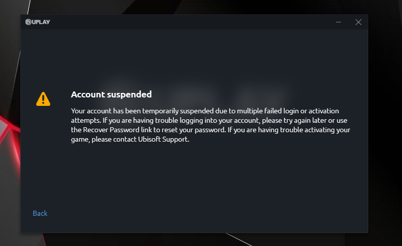 giancayetano's tweet photo. Hey at @Ubisoft @UbisoftSupport I cannot play since yesterday. I already changed passwords but still getting this message. I can't even login on your website. please fix. thanks. https://t.co/y9NlAxZoq3