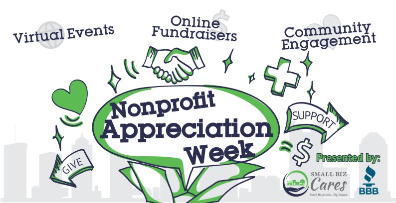 Are you ready for Nonprofit Appreciation Week? Starting July 19 through July 25, Small Biz Cares is hosting their first Nonprofit Appreciation Week and we're honored to be a partner! For more information please click here --> bit.ly/SBCNonprofitWe… #nonprofitweek