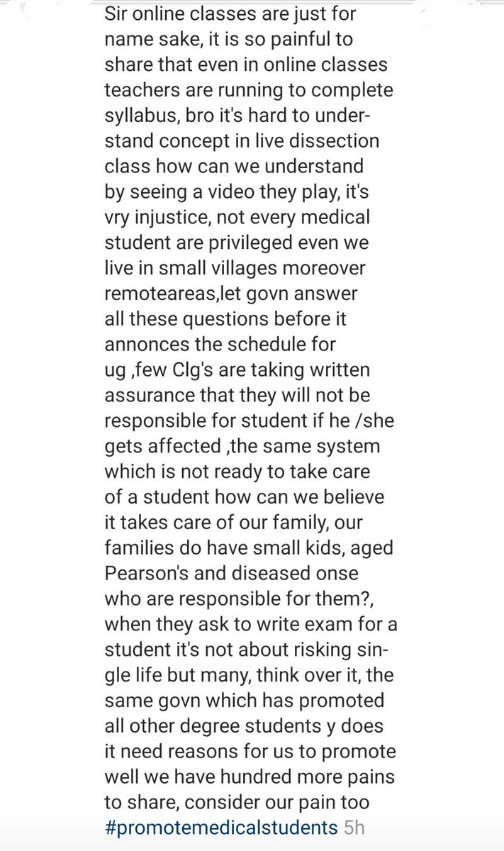 MeghaPatil_'s tweet photo. #promotemedicalstudents 
#promotemedicalstudents 
#promotemedicalstudents 
#ksudhakar 
#cancelfinalyearexam 
#NBE 
#NarendraModi https://t.co/8QCxWeIxpB