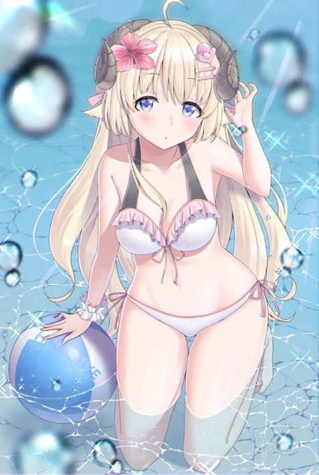 わためちゃん3D化おめでとー!!
水着わためちゃん描きました!
(再投稿すみませぬ...)
#つのまきあーと 