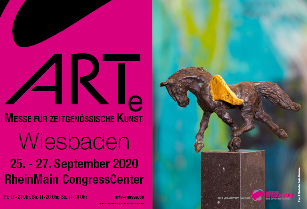 arte_kunstmesse's tweet photo. Good news: Die ARTe #Wiesbaden findet wie geplant vom 25. bis 27. Sept. 2020 statt. Wir freuen uns auf eine lebendige, prickelnde #Kunstmesse! #Messe #kunst https://t.co/PslO7QAqoT