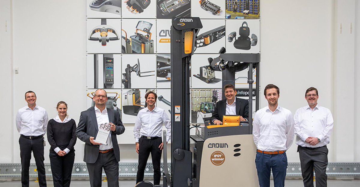 IMHX's tweet image. Congratulations, Crown Lift Trucks! 🏆

The ESR 1000 Series Reach Truck, launched at #IMHX2019 last year, has taken home an #IFOY Award in the Warehouse Truck Highlifter category.

Don't forget to visit @crown_europe_en at #IMHX2021 to see their full range in action!