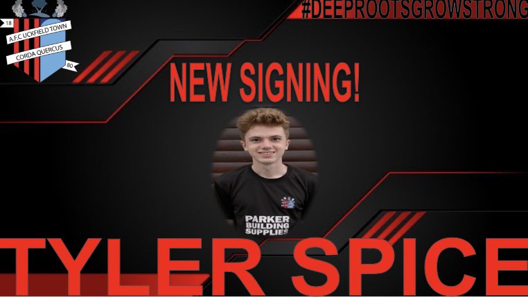 AFCUckfield18's tweet photo. U18 NEW SIGNING 📝 @TylerSpice4 joins the #OakMen! Buzzing to have signed the pacey and tricky winger!Welcome to the Oaks Tyler! #DeepRootsGrowStrong 🔴⚫️🌳 https://t.co/O7qJb2ohE2