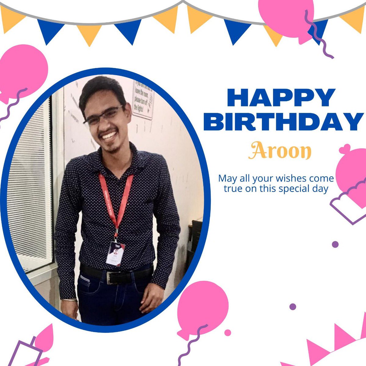 TechSoftwares's tweet image. Happy Birthday, Aroon!
Wishing you a day full of laughter and happiness and a year that brings you much success.
#birthdayboy #employeebirthday #awesomeemployee #birthdaycake #webagency #digitalmarketingagency #happybirthdaytoyou #stayblessed #workfromhome #workingfromhome