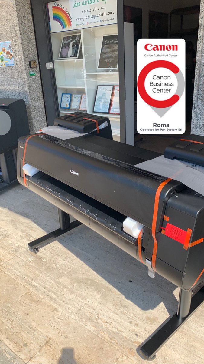 PanSystemCanon's tweet photo. Tipografia AGM Sceglie il #Plotter #Canon IPF4100S Grazie Alessio per la fiducia !!  #qualità #affidabilità #poster #cartelloni #grafica  #vetrine #noicisiamo #colore #digitale https://t.co/XjU8ednDT9