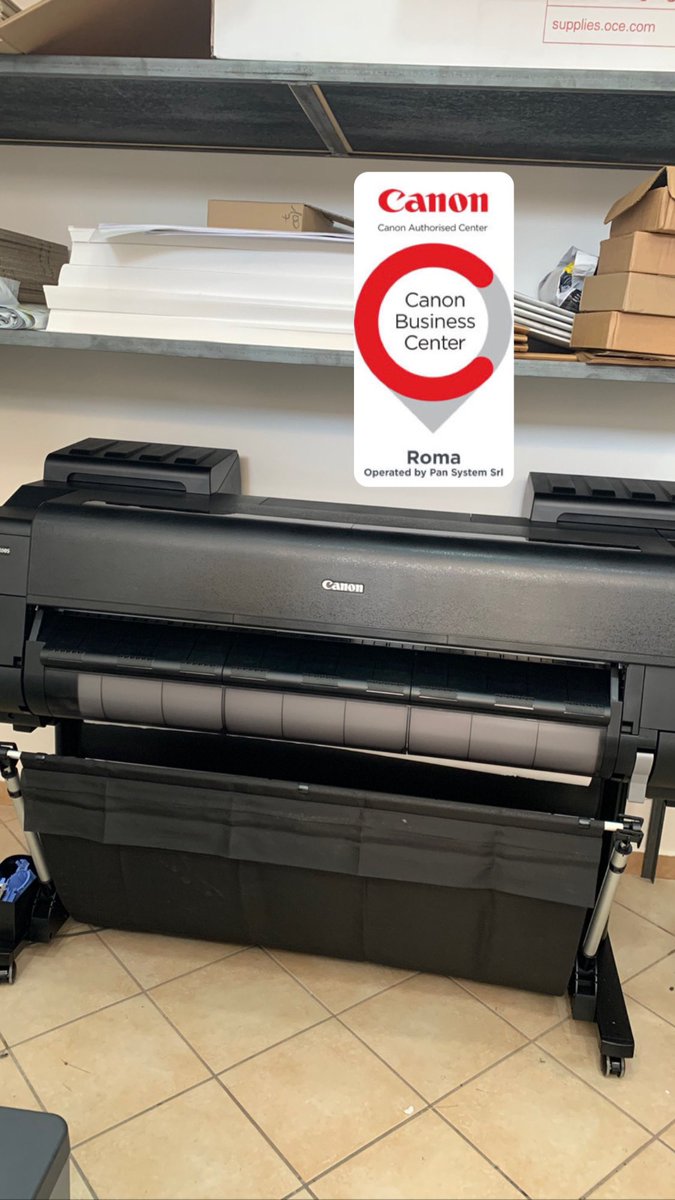 PanSystemCanon's tweet photo. Tipografia AGM Sceglie il #Plotter #Canon IPF4100S Grazie Alessio per la fiducia !!  #qualità #affidabilità #poster #cartelloni #grafica  #vetrine #noicisiamo #colore #digitale https://t.co/XjU8ednDT9