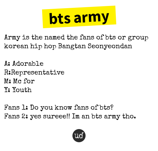 BTS Urban Dictionary Definitions