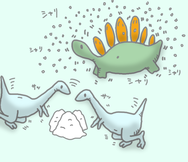 恐竜の恐くない生活 公式 ご乱心 ゆるいイラスト 恐竜 きょうりゅう 4コマ漫画 キャラクター 可愛い 優しいジュラ紀 おうち時間 T Co Ytpaozcg1a Twitter